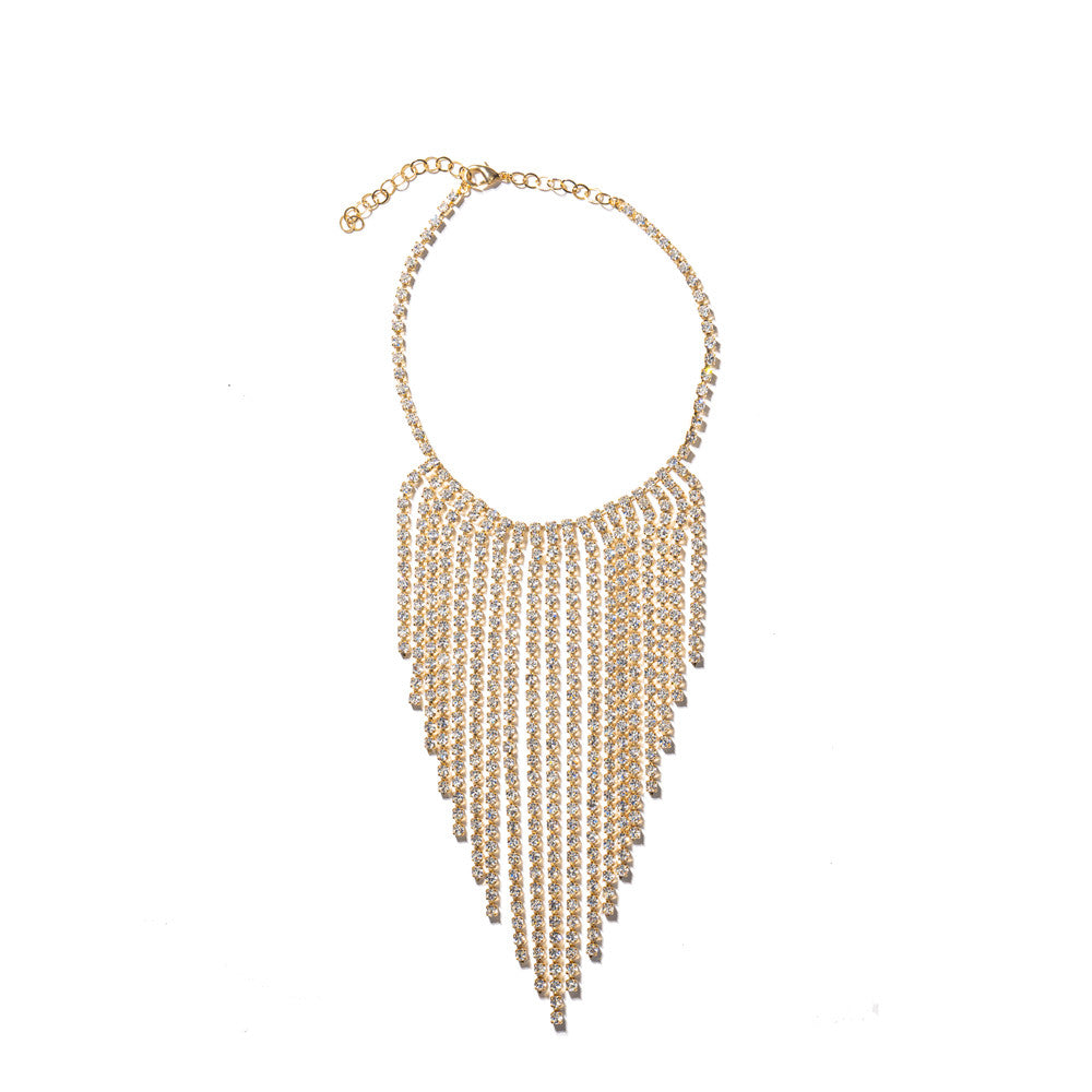 Collana multi filo Crystal Rain