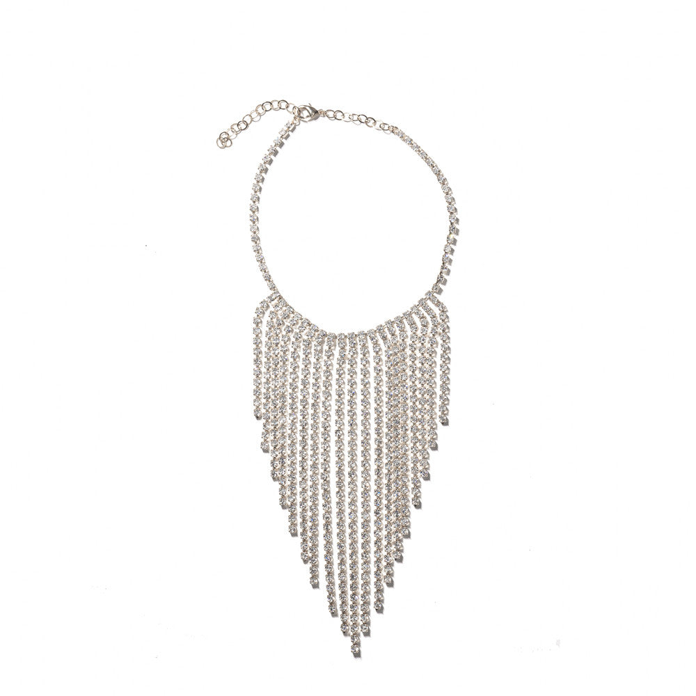 Collana multi filo Crystal Rain