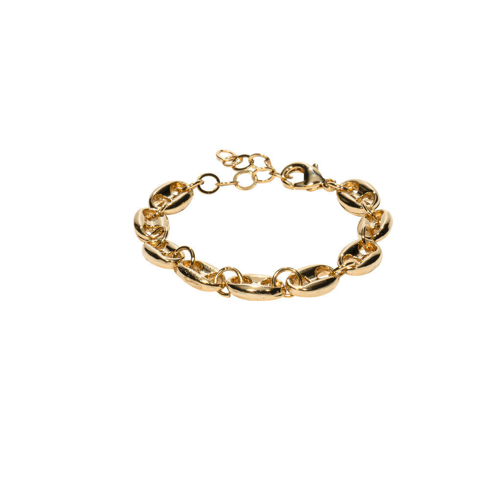 Bracciale maglia marina ottone piccola