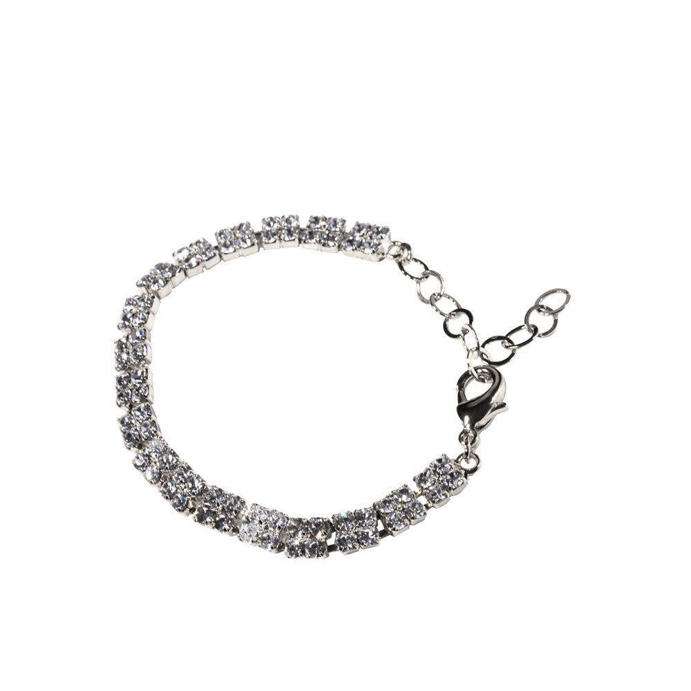Bracciale strass scacchi