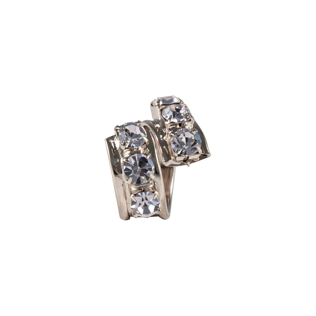 Anello strass Twist catena