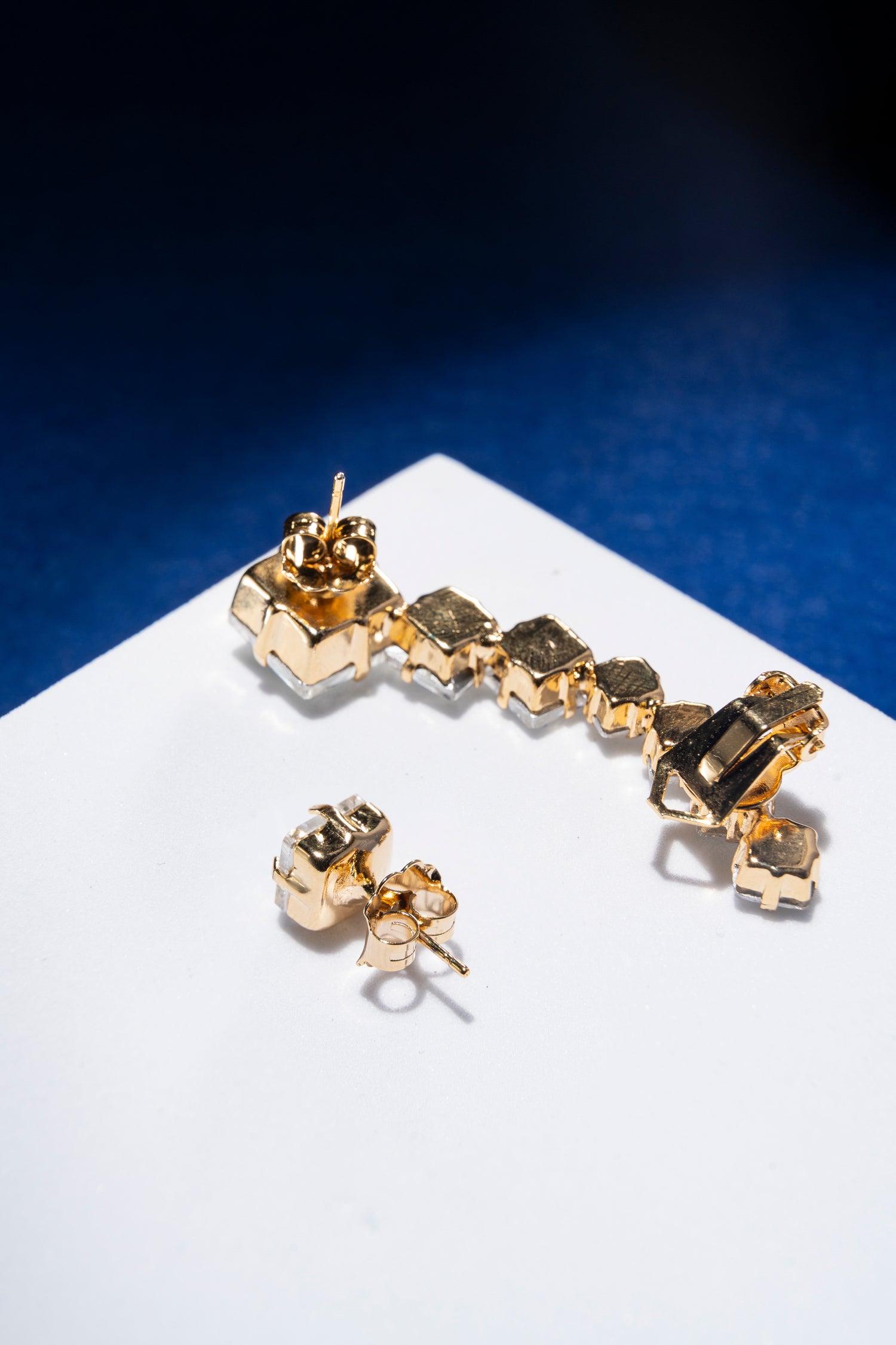 Earcuff in Cristalli Quadrati Gold QUADRE'