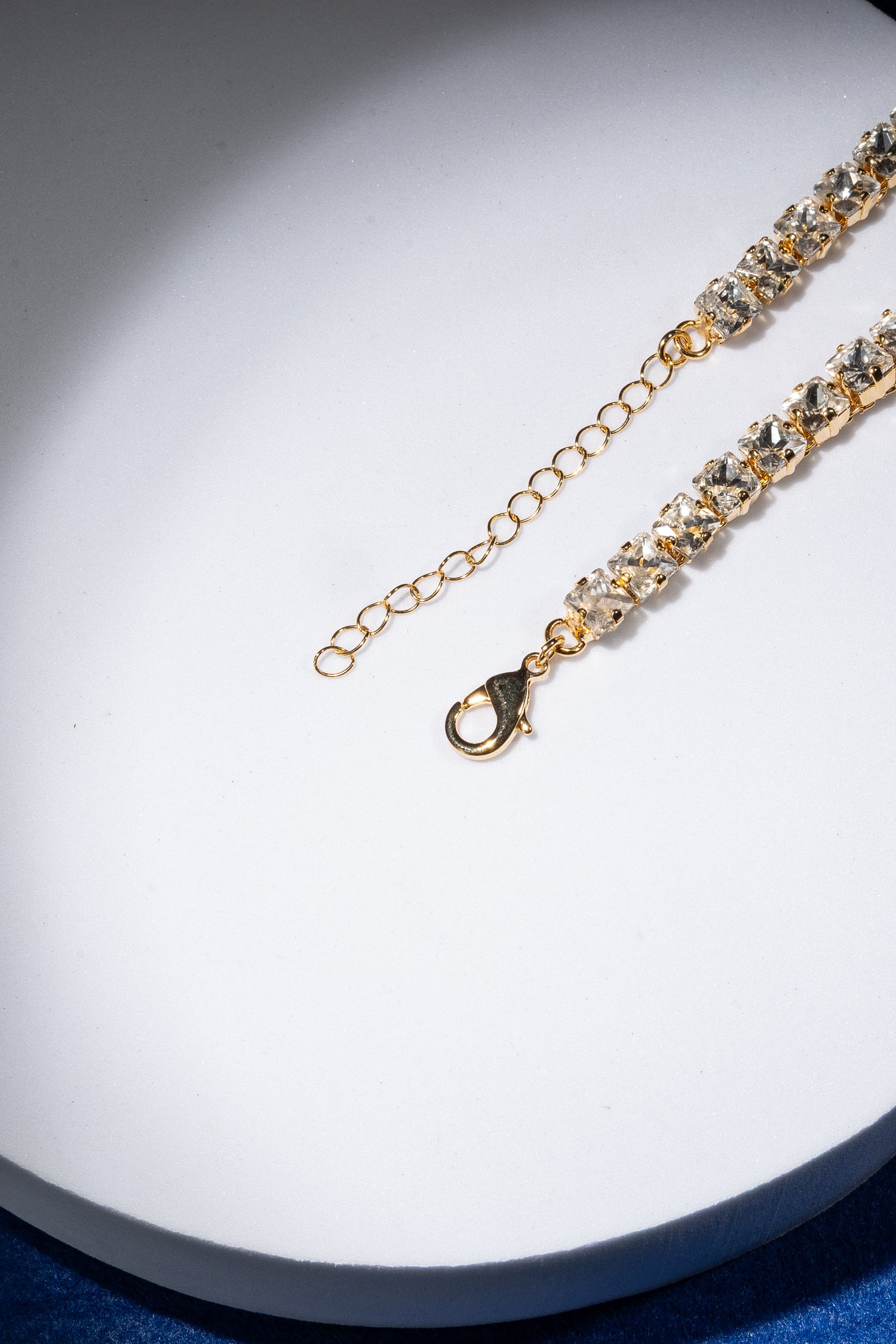 Collana in Cristalli Quadrati Gold QUADRE'