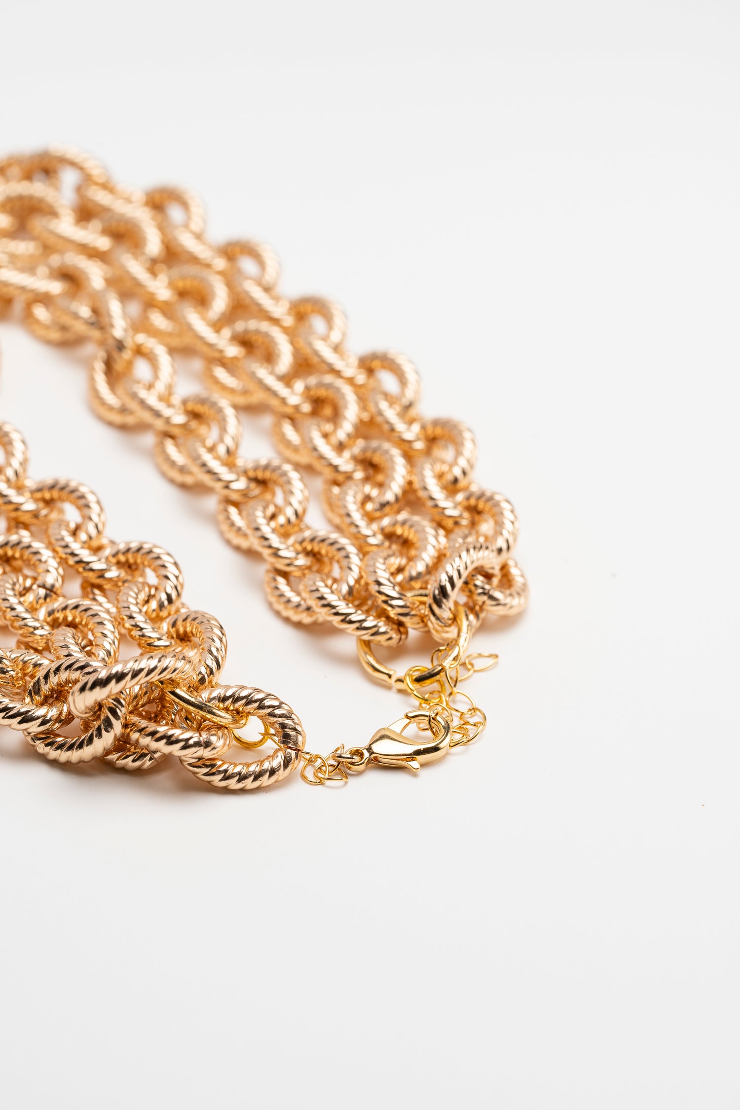 Collana Maglia Ovale Rigata