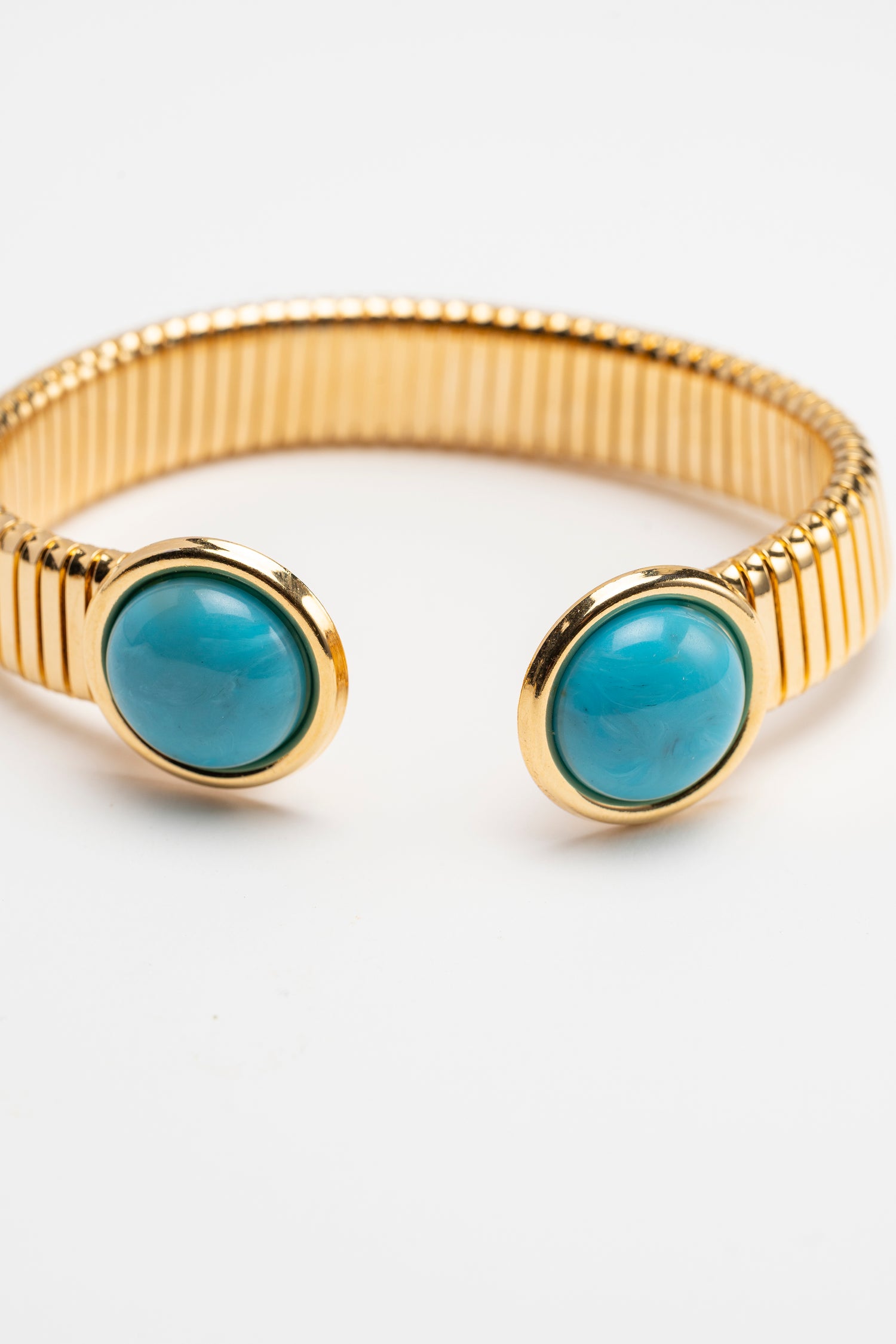 Bracciale Sapore di Mare Semirigido Tubo Gas con Rivoli Cabochon