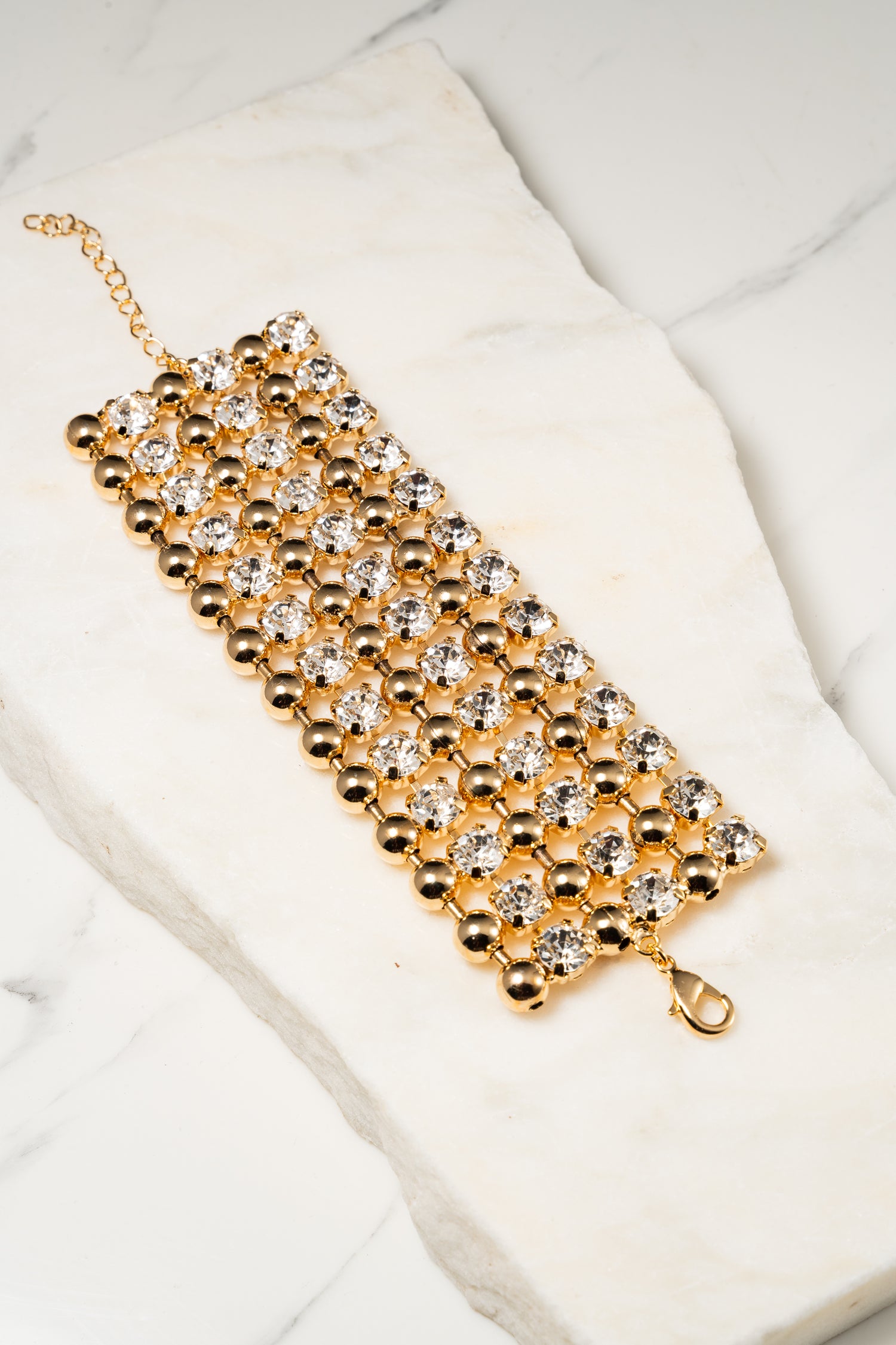 AURÉLIA Bracciale a Maglia Preziosa Multiriga