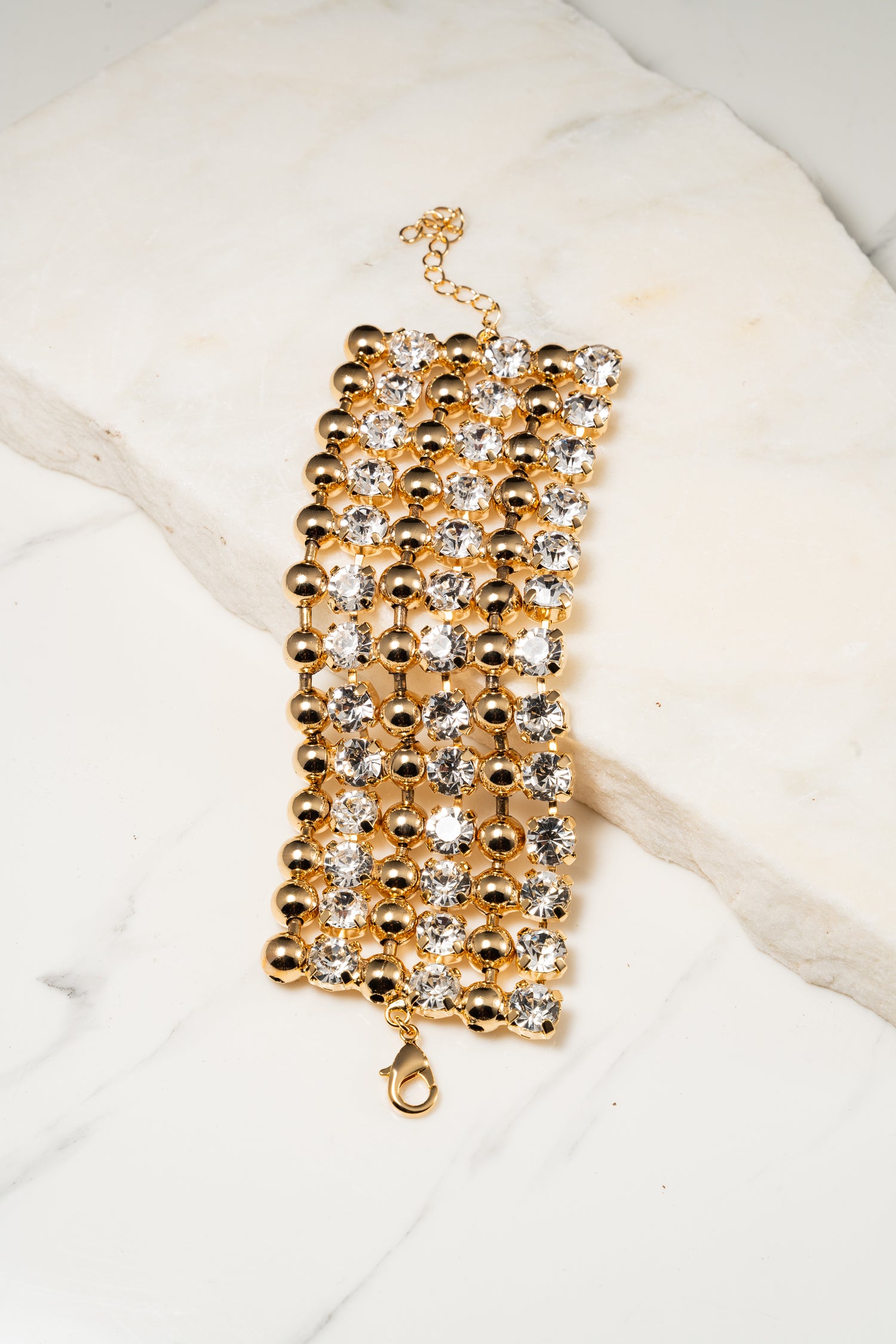 AURÉLIA Bracciale a Maglia Preziosa Multiriga