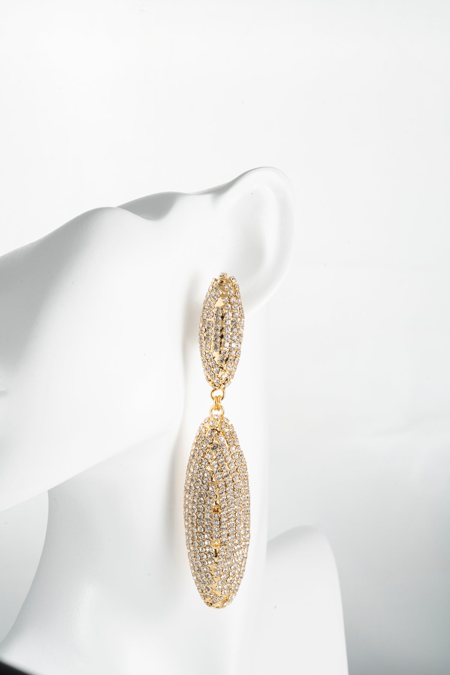 Orecchini Gocce di Strass Dorati Starlight