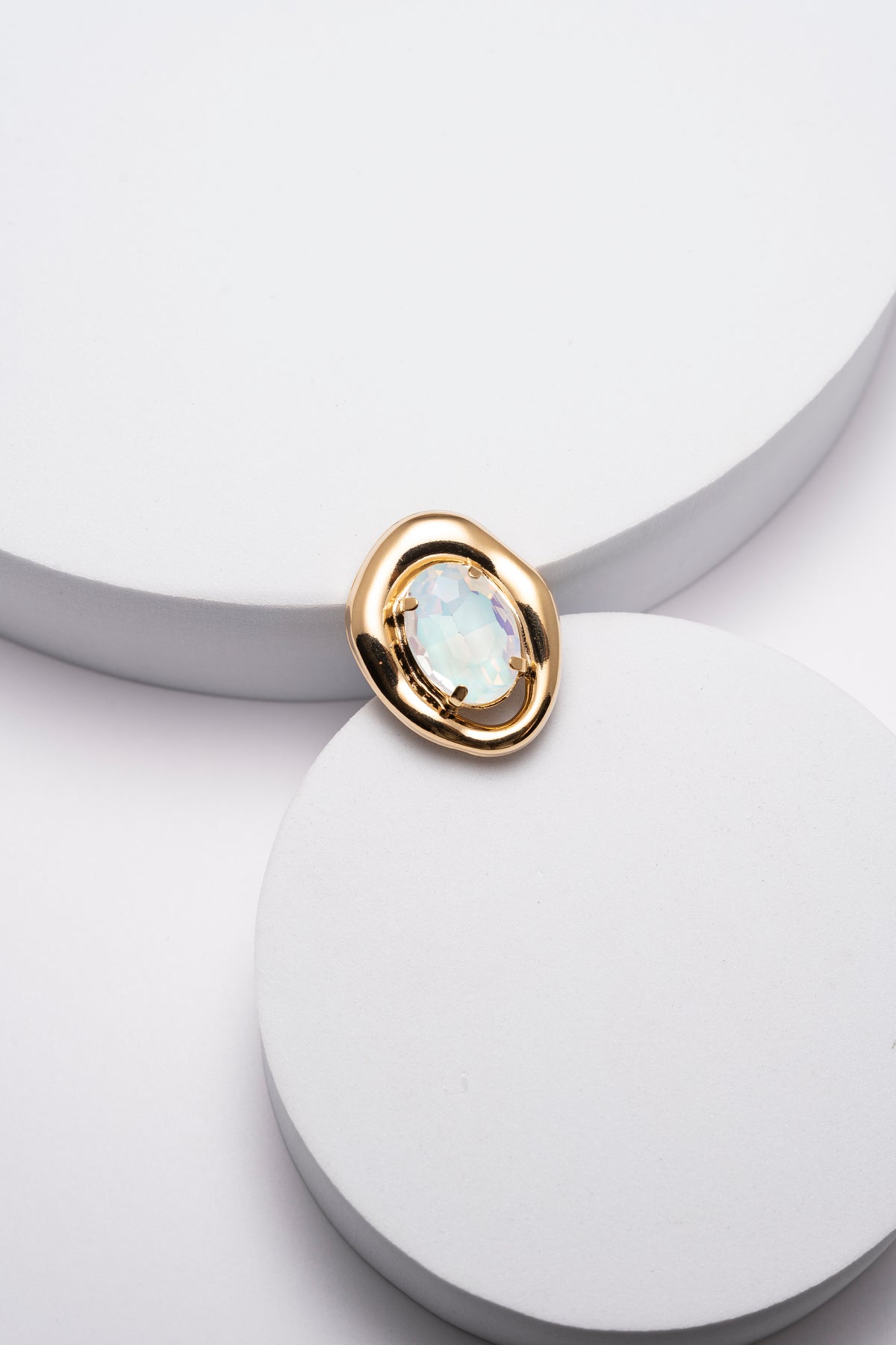 Swarovski Anello da donna Nirvana grigio placcato oro Swarovski Anello da donna Nirvana grigio placcato oro