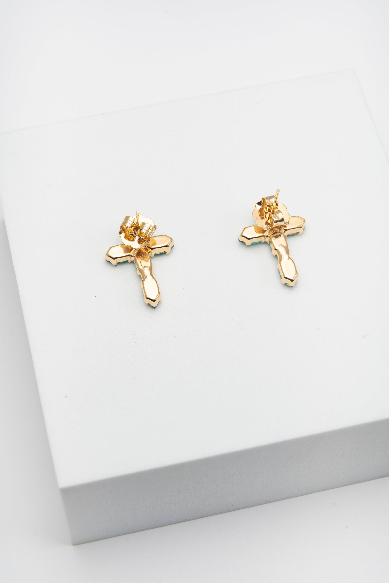 Orecchini Emerald Cross
