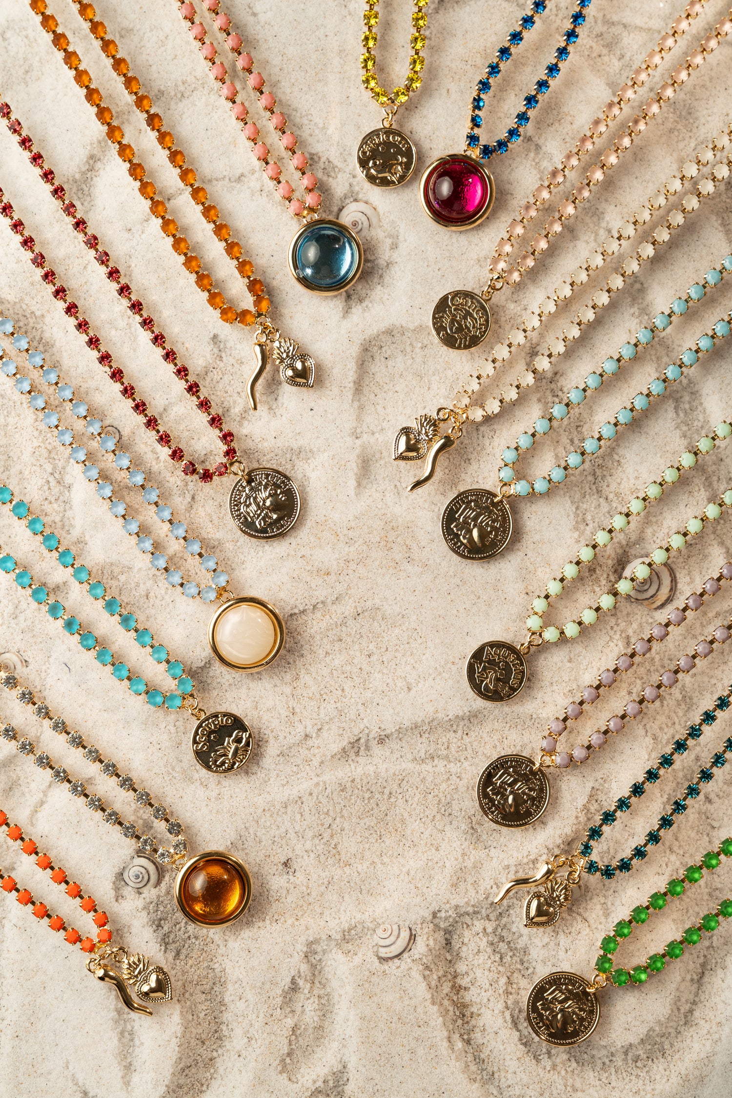 Collana Crystal Charm Mediterraneo