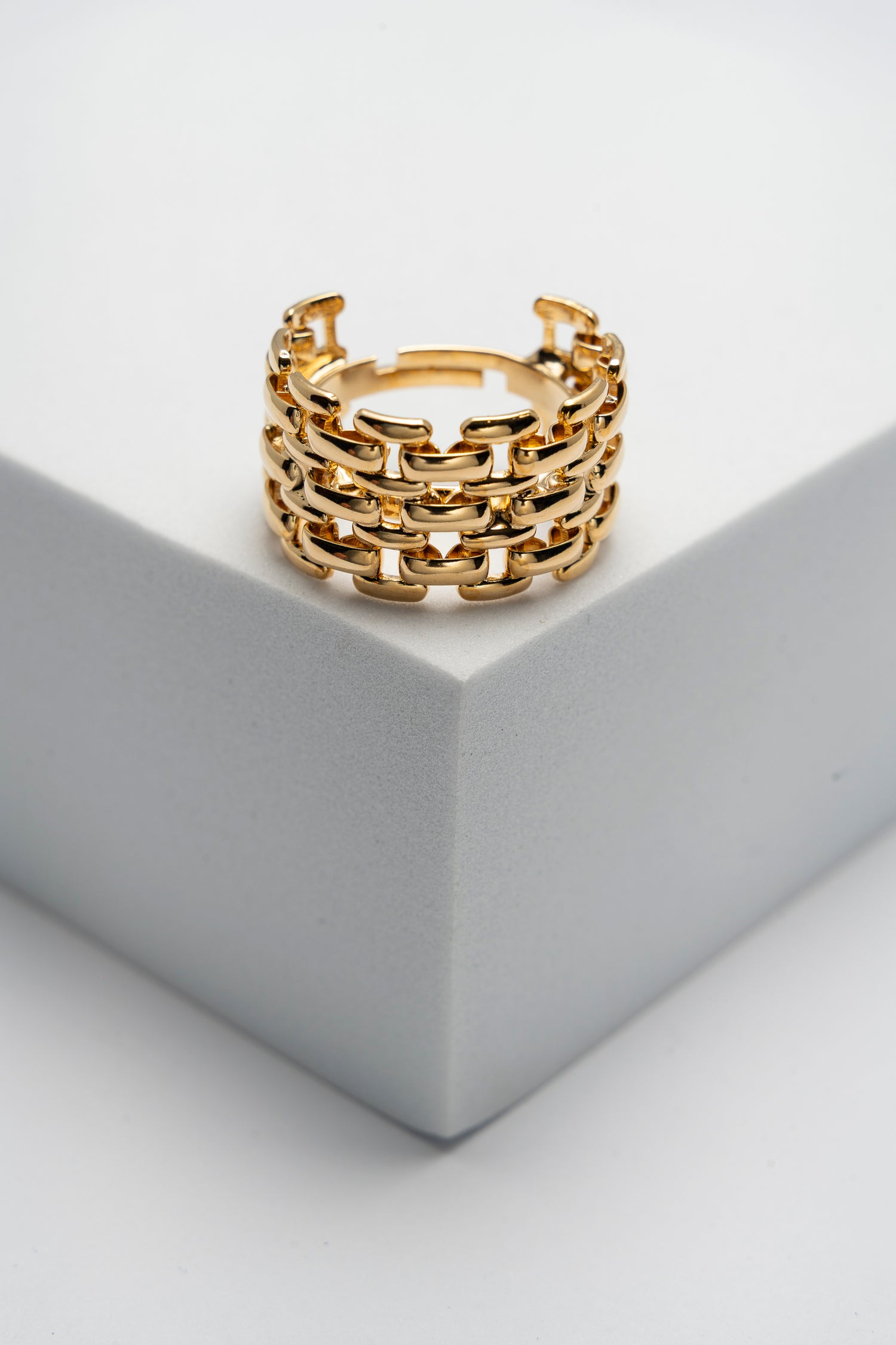 Anello a Catena Regolabile con Simboli Golden Icon