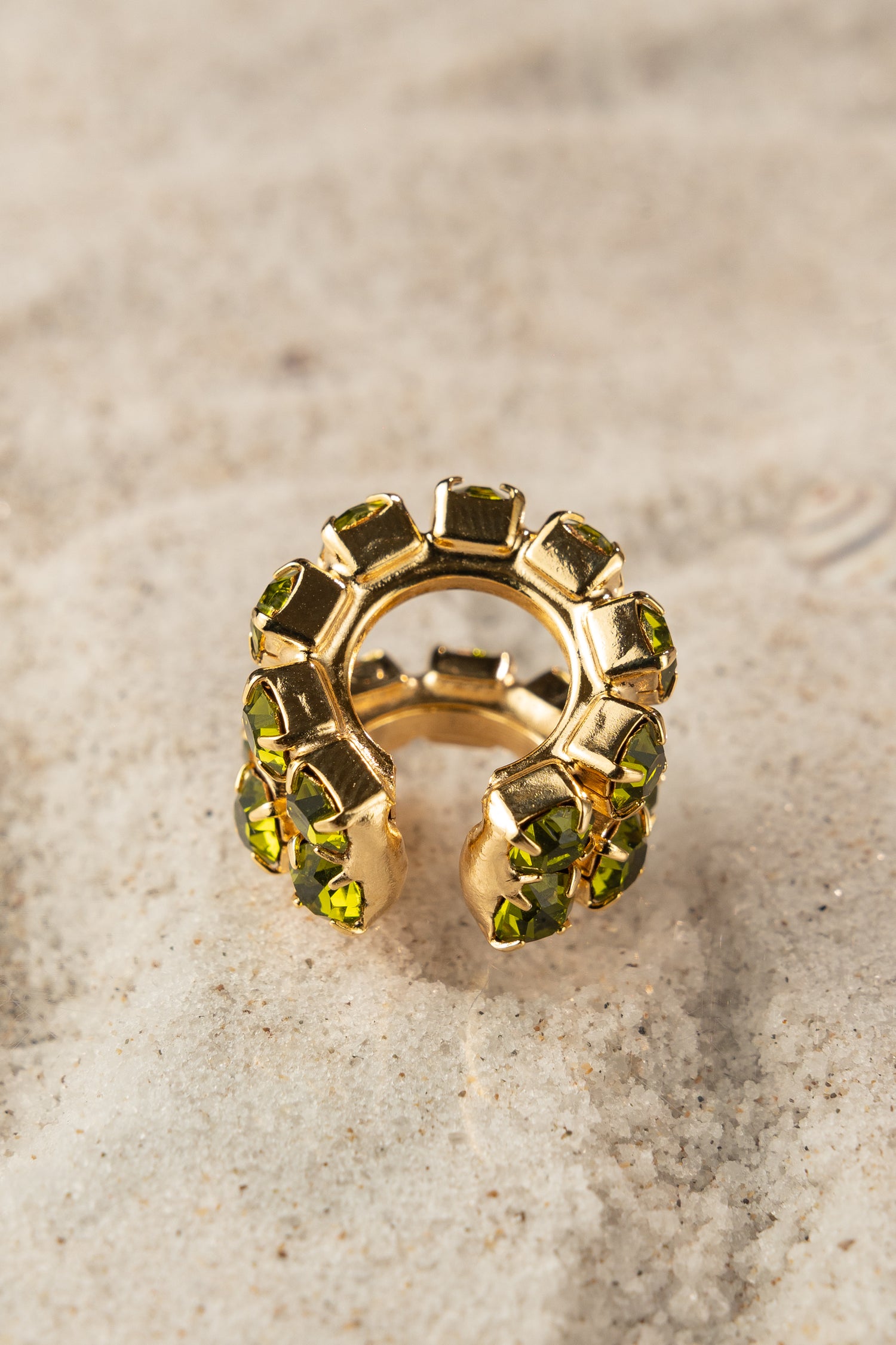Crystal loop earcuff