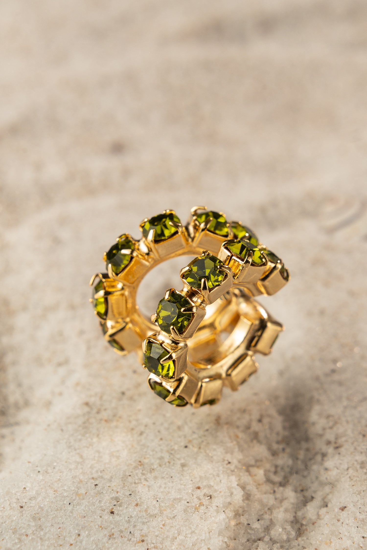 Crystal loop earcuff