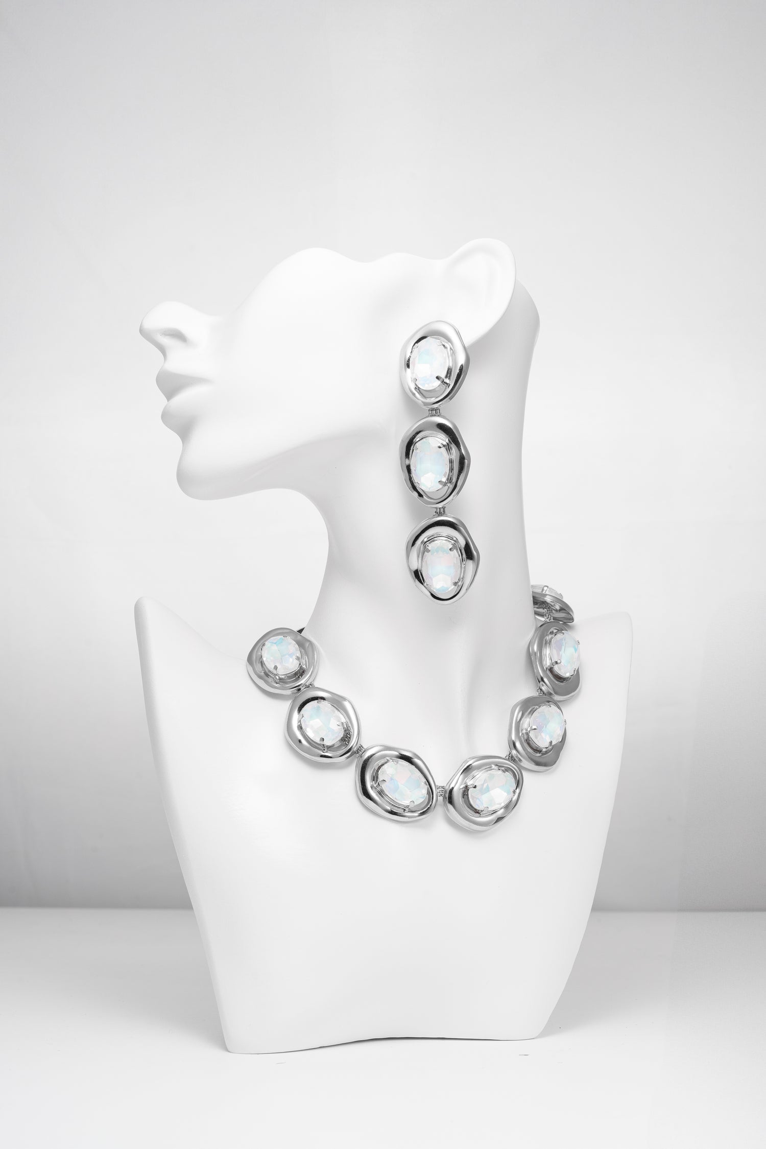 Set Polar Light Placcato Oro con Cristalli Opalescenti