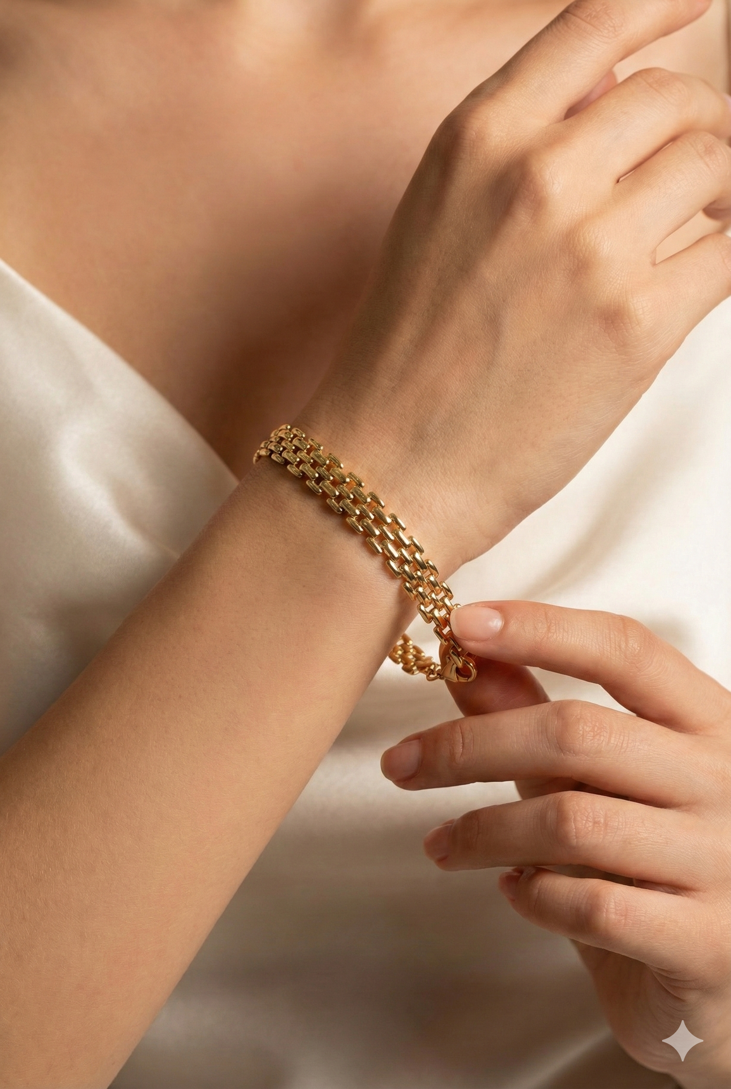 Bracciale Golden Icon  Maglia Intrecciata in Oro