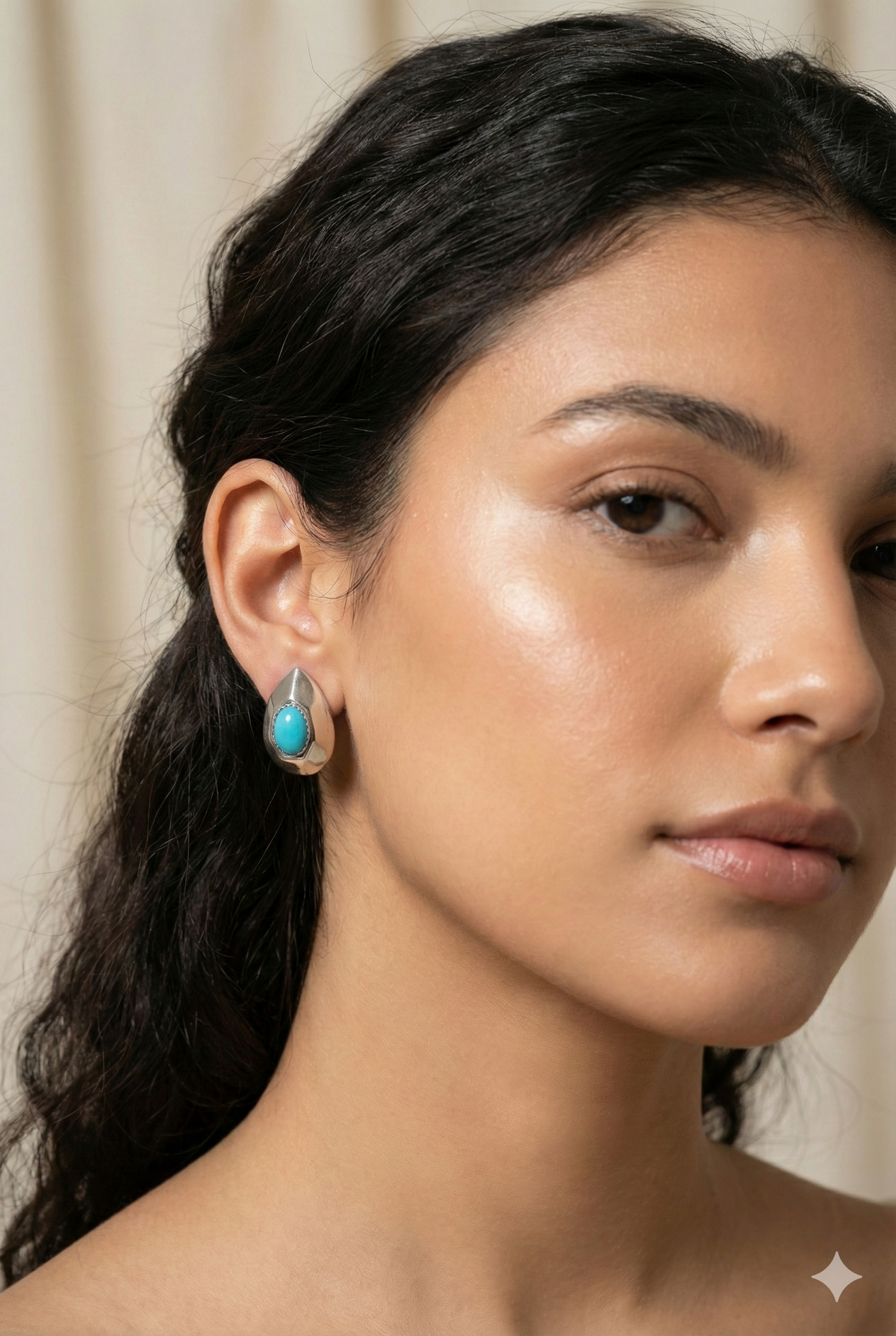 Orecchini Geometric Cabochon Edition