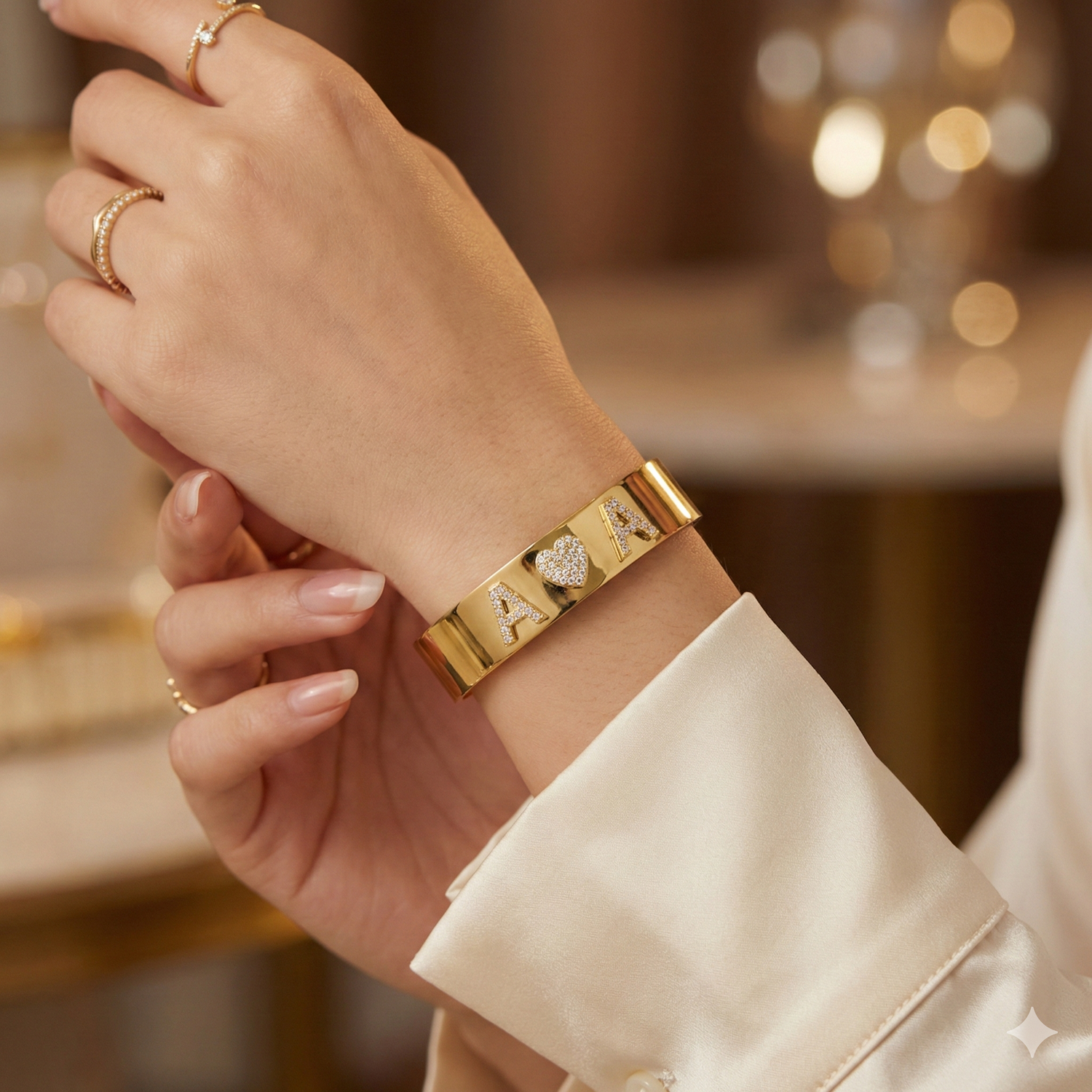 Bracciale In Manetta Personalizzabile Letters